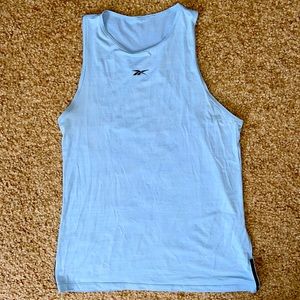 Sky Blue Reebok High Neck Tank